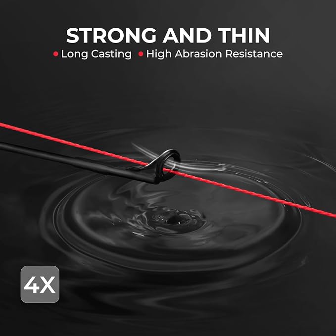 KastKing Superpower ColorShield Braided Fishing Line - Colorfast Braided Line, 100% Solution Dyed UHMWPE Fiber, Smooth & Strong Superline, Near Zero Stretch, Sensitive, High Abrasion Resistance
