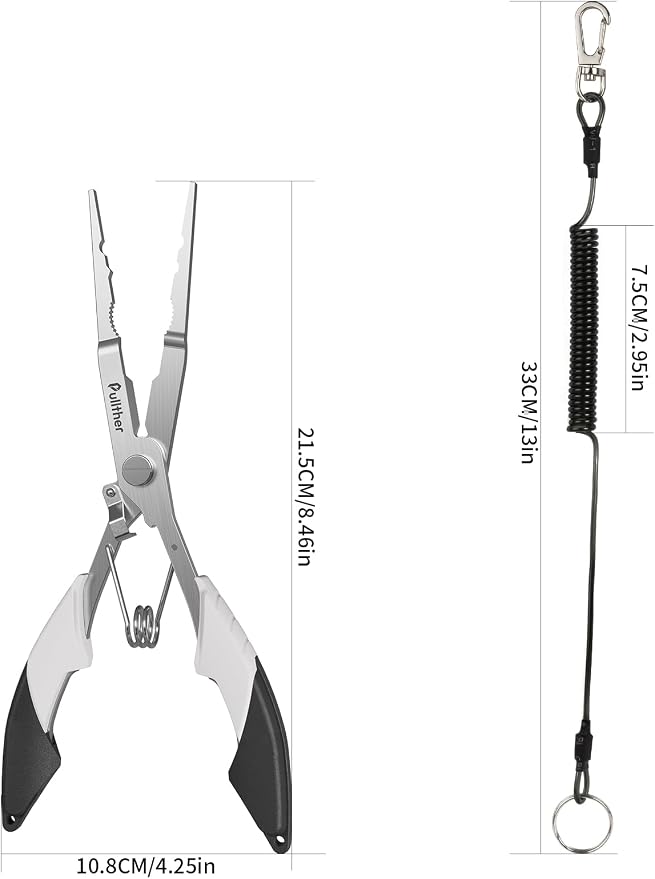 Fishing Gear,Hook Remover Fishing Pliers,Stainless Steel Fishing Tools,Multitool for Saltwater