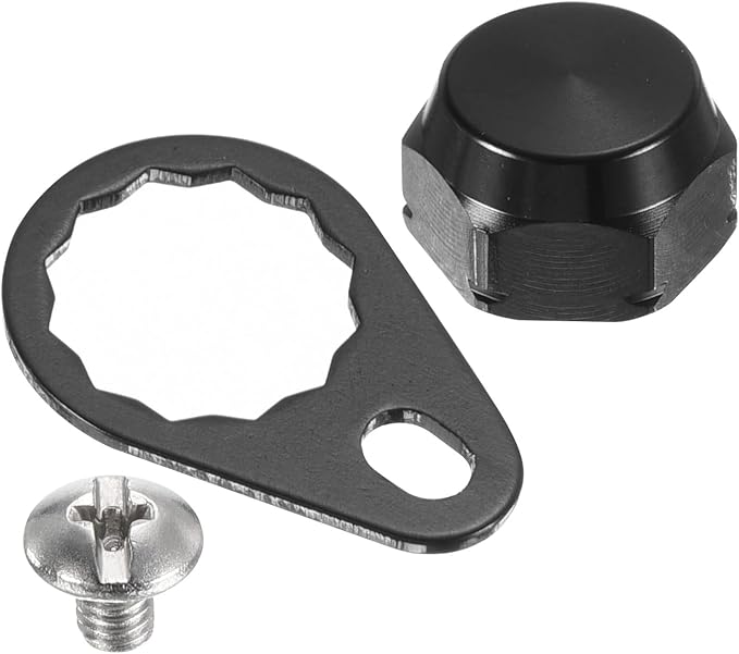 PATIKIL Fishing Reel Screw Nut Locking Plate Right Handle Locking Caps Screw Nut Replacement for DIY Fishing Accessories