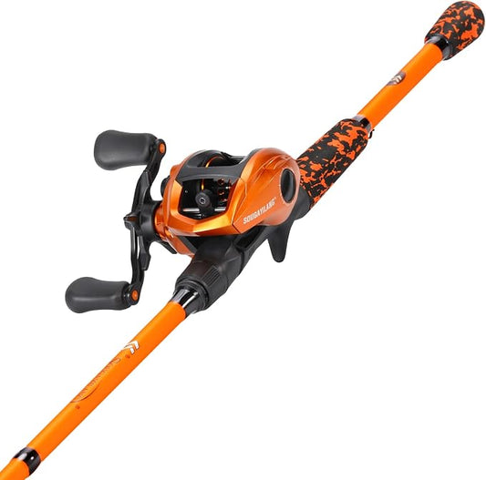 Sougayilang Baitcaster Combo – IM7 Graphite M/MH 2-Piece Travel Rod, 6.3:1 High-Speed Reel,18LB Drag for Bass, Catfish, Trout, Panfish
