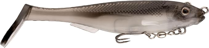 Strike King Final Copy Fishing Lure, Pre-Rigged Soft Plastic Swimbait, Free-Swinging Size 4 Treble Hook, Belly Magnetic Hook Keeper, 7/8-Ounce