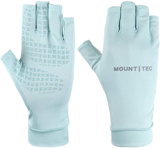 Unisex UV Protective Fingerless Gloves UPF 50+ Summer Sun Glove for Outdoor Fishing Cycling Hiking Driving Kayaking