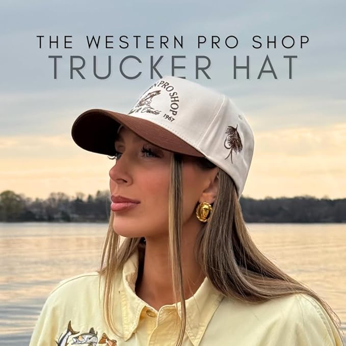 Vintage Western Trucker Hat | Men & Women | Country Cute Caps for Cowgirls Cowboys | Camo Denim Embroidered Cotton | Snapback