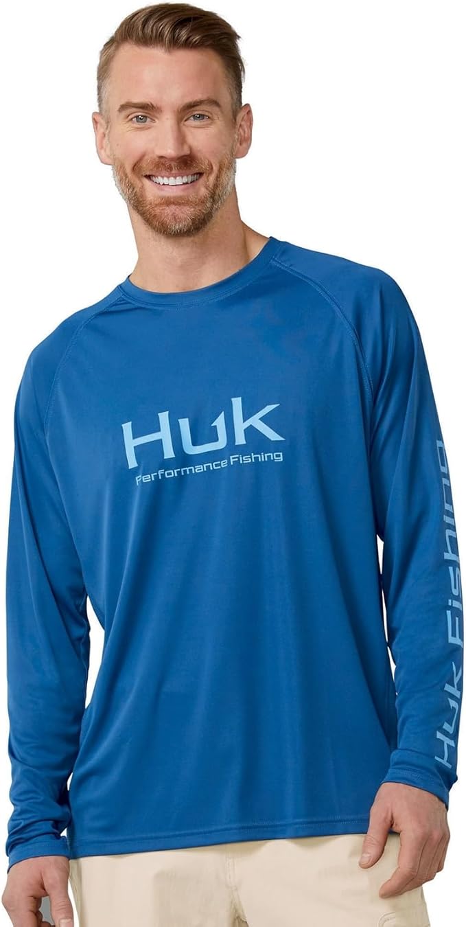 HUK Men's Pursuit Vented Long Sleeve Fishing Shirt (+30 UPF)
