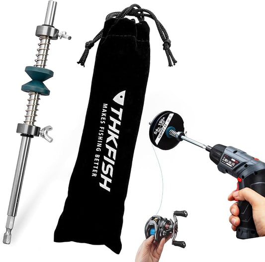 THKFISH Fishing Line Spooler Fishing Line Winder Spooler Fishing Accessories Adjustable Stable Portable Fishing Line Spooler/Fishing Line Remover