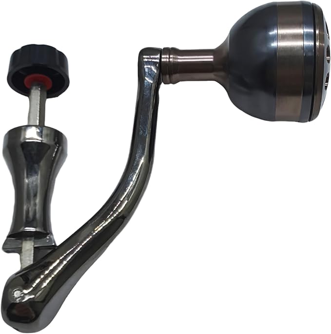 Fishing Reel Crank Handle Grip Knob Ergonomic Spinning Wheel Handle Non-Slip Rotary Control Arm with Tension Ball Tackle Replacement Part