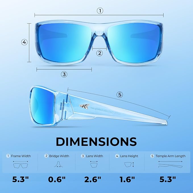 KastKing Iditarod Polarized Sport Sunglasses,PuriVex Protective Lens Coating Fishing Sunglasses For Driving Cycling Running