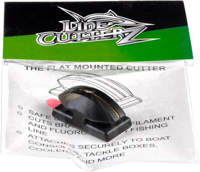 LINE CUTTERZ Patented Stainless Steel Flat Mountable Quick Fishing Line Cutter