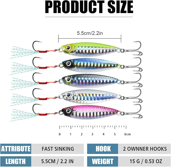 TRUSCEND Vibespinner Easy Catch Fishing Lures with BKK Hooks, Tail Spinner Baits with 4 Actions, Vibrating Swimming Flashing & Jigging for More Bites, Spoon Lures for Bass Trout Crappie Walleye Pike