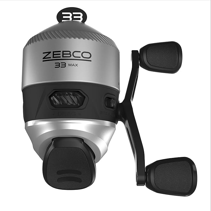 Zebco 33 Spincast Fishing Reel, Right or Left-Hand Retrieve, Pre-Spooled with Zebco Cajun Line