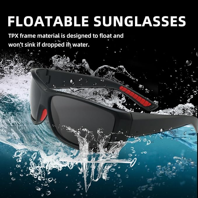 Floating Polarized Fishing Sunglasses for Men Women, Sailing Boating Gifts Beach Cool Style Glasses