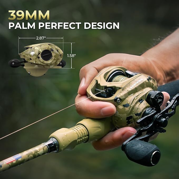 KastKing Spartacus Defender Twin-Tip Fishing Rod and Reel Combo, Spinning & Baitcaster Combo, KastFlex IM7 Graphite 2-Piece Blanks with Backup Tip Section, PTS System, EVA Handles