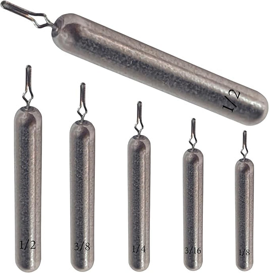 Reaction Tackle Tungsten Drop Shot Weights - Fishing Sinkers for Bass Drop Shot Rig - Size Stamped - Freshwater and Saltwater