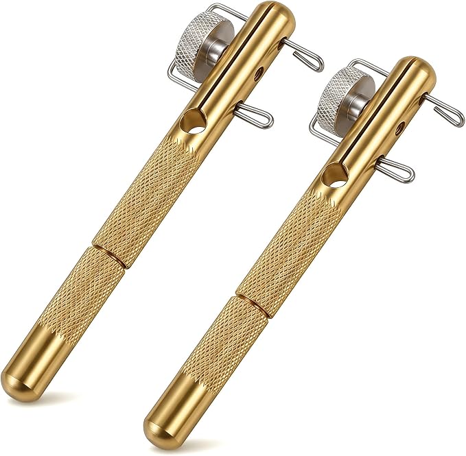 2 PCS Fishing Hook Knot Tyer Tools, Portable Aluminum Fishing Line Knot Tying Tool, Quick Knot Tyer for Fishing Hooks and Line Rigging