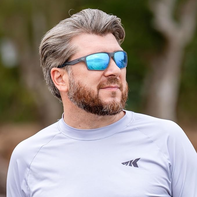 KastKing Osage Polarized Sport Sunglasses for Men and Women, Ideal for Driving Fishing Cycling Running, UV Protection
