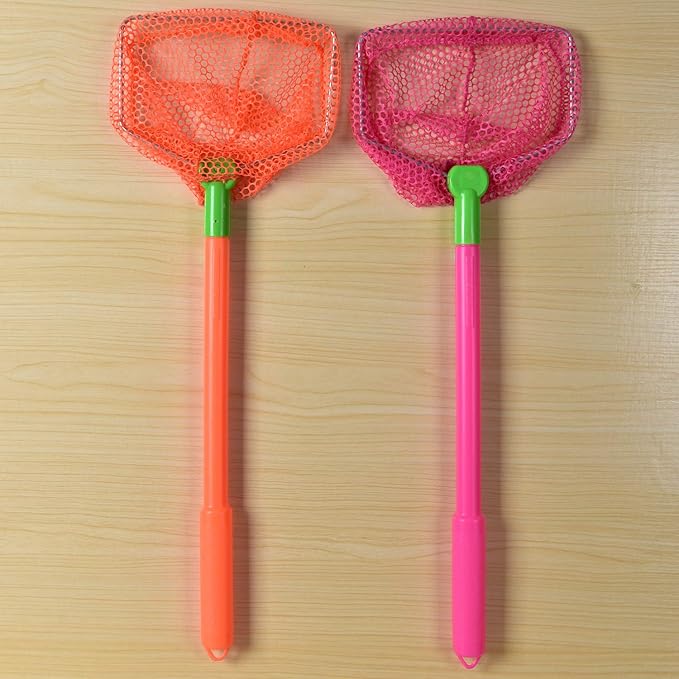 Coopay 2 Pieces Butterflies Fishing Net Catching Bug Floating Bait Beach Nets for Outdoor Playing