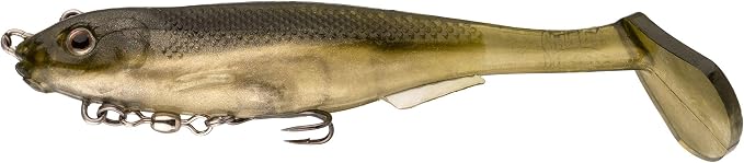 Strike King Final Copy Fishing Lure, Pre-Rigged Soft Plastic Swimbait, Free-Swinging Size 4 Treble Hook, Belly Magnetic Hook Keeper, 7/8-Ounce