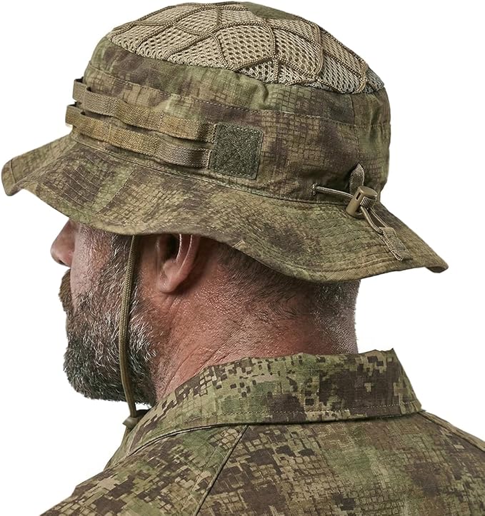 CQR Men's Tactical Boonie Hat, Breathable Packable Sun Hat for Hunting, Hiking, Fishing, Shooting, and Outdoor Activities