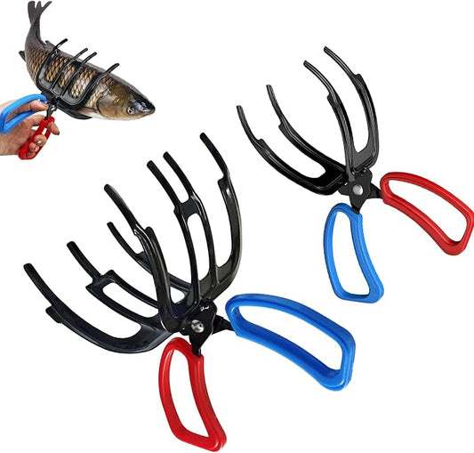 3 Claw Fish Gripper, 2026 Upgraded Metal Fishing Pliers Gripper, Multifuctional Fish Grippers for Fishing, Fish Grabber Tool for Most Freshwater Fish and Crab