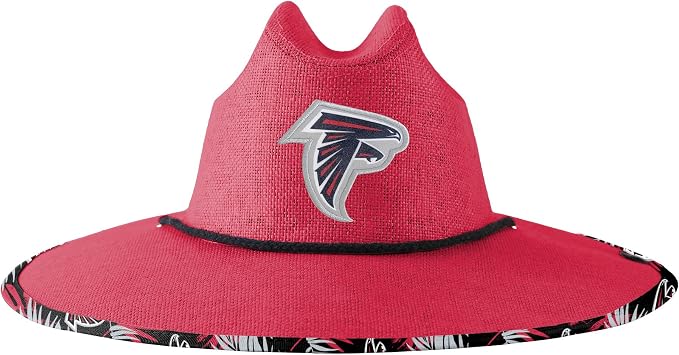 FOCO Men's NCAA College Team Logo Floral Straw Sun Hat