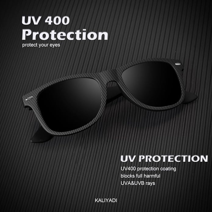 KALIYADI Polarized Sunglasses for Men and Women Matte Finish Sun glasses Color Mirror Lens UV Blocking (3 Pack)
