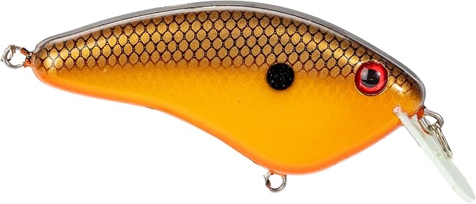 Strike King Hardliner Fishing Lure, Flat Sided Crankbait, Circuit Board Lip, Extra Tight Wobble, Size 4 Treble Hooks