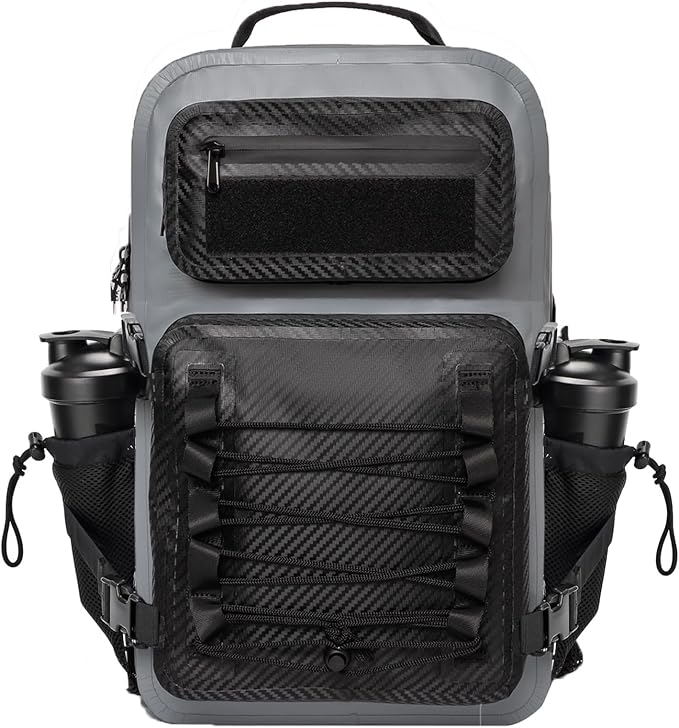 Miramrax Dry Bag Waterproof Backpack 30L Tactical Backpack for Kayaking Hiking Boating Paddle Boarding Fishing Travel Camping Beach Floating Dry Bag for Men Women (Grey)
