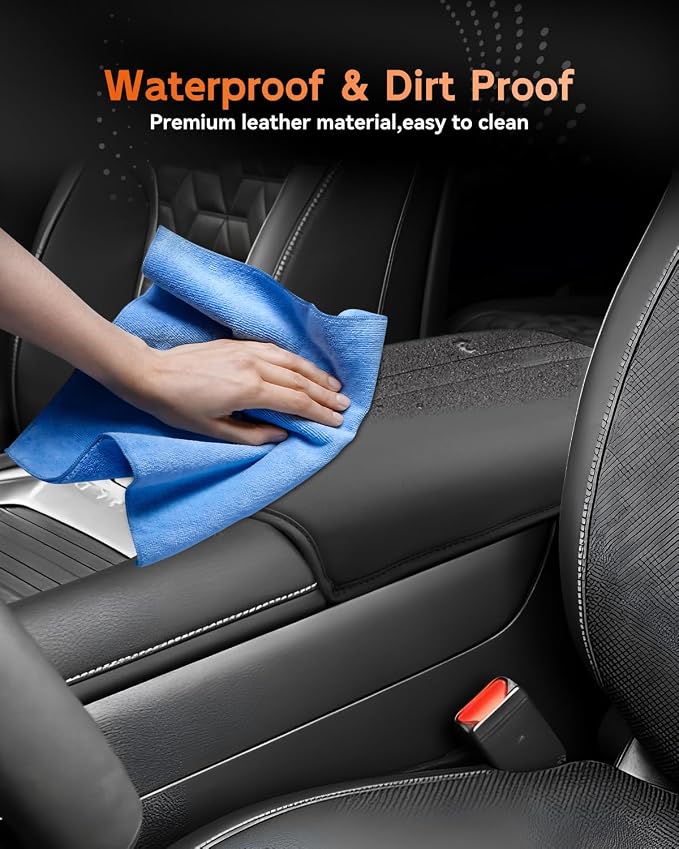 CDEFG for 2025 2026 Nissan Armada Center Console Cover Armrest Box Cover for Armada (SV, SL, Platinum, Pro-4X, Platinum Reserve) Accessories Console Arm Rest Protector