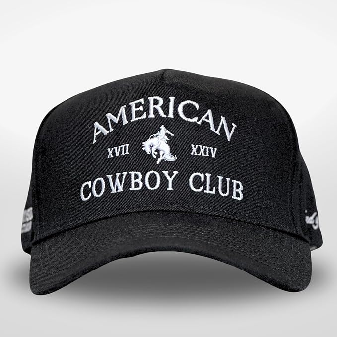 Vintage Western Trucker Hat | Men & Women | Country Cute Caps for Cowgirls Cowboys | Camo Denim Embroidered Cotton | Snapback