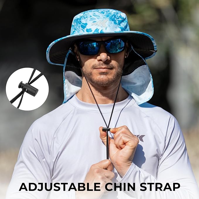 KastKing Sol Armis UPF 50 Boonie Hat - Sun Protection Hat, Fishing Hat, Beach & Hiking Hat, Paddling