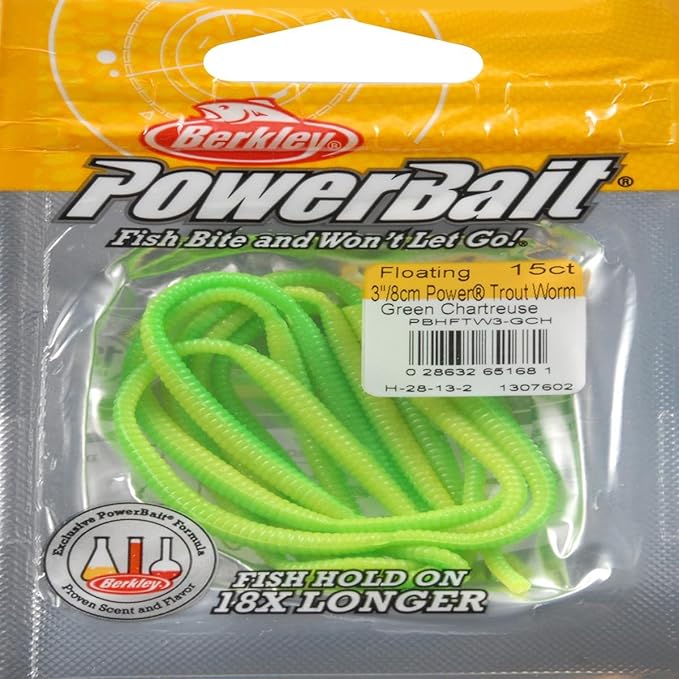 Berkley PowerBait Power Floating Trout Worm Fishing Soft Bait