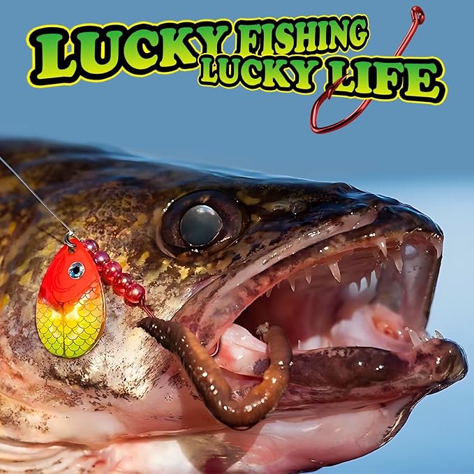 LUCKYFISHING Baitholder Fishing Hooks Saltwater Freshwater 100/80/70/60pcs Professional V Bait Holder Hooks for Bass Trout Crappie Soft Live Baits Black Red with Size 1 2 4 6 8 1/0-6/0