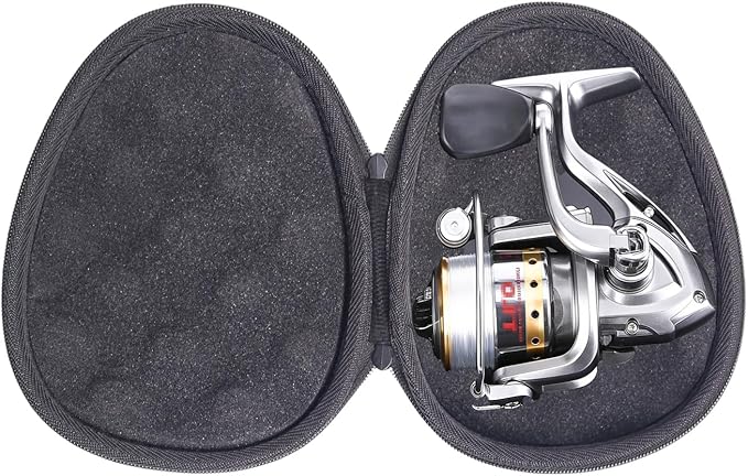 Hard Protective Travel Case Compatible with Baitcasting/Bater/Giratório/Raft Reel Fishing Accessories Bolsa de armazenamento