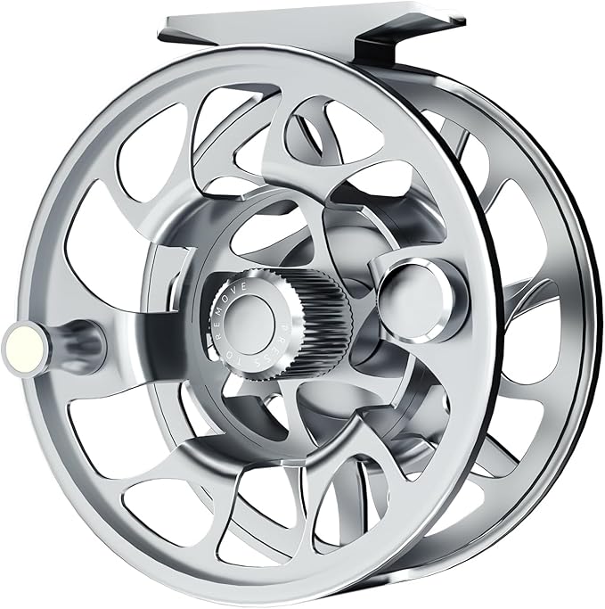 Ashconfish Fly Fishing Reel CNC-Machined Aluminum Alloy Fly Reel with 2+1BB Anti-Corrosion Bearings Ultra-Smooth Drag System & Ergonomic Design for Ultimate Performance