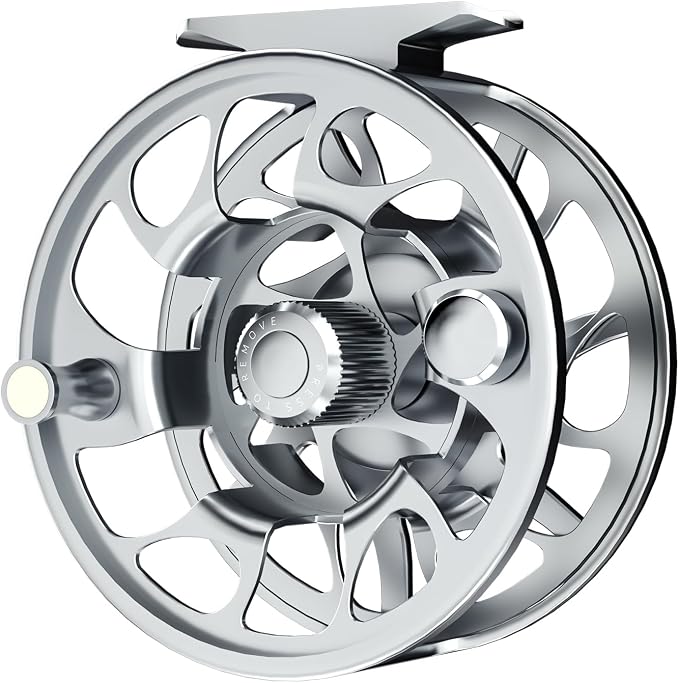 Ashconfish Fly Fishing Reel CNC-Machined Aluminum Alloy Fly Reel with 2+1BB Anti-Corrosion Bearings Ultra-Smooth Drag System & Ergonomic Design for Ultimate Performance