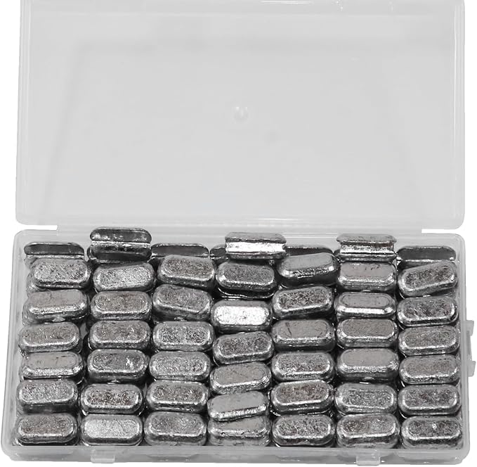 Fishing Cast Net Easy Installation Lead Sinkers 0.35oz / 10g Throw Net Sinkers Add Weights Kit for Casting Net Sinker for Freshwater Saltwater 99.9% Pure Lead