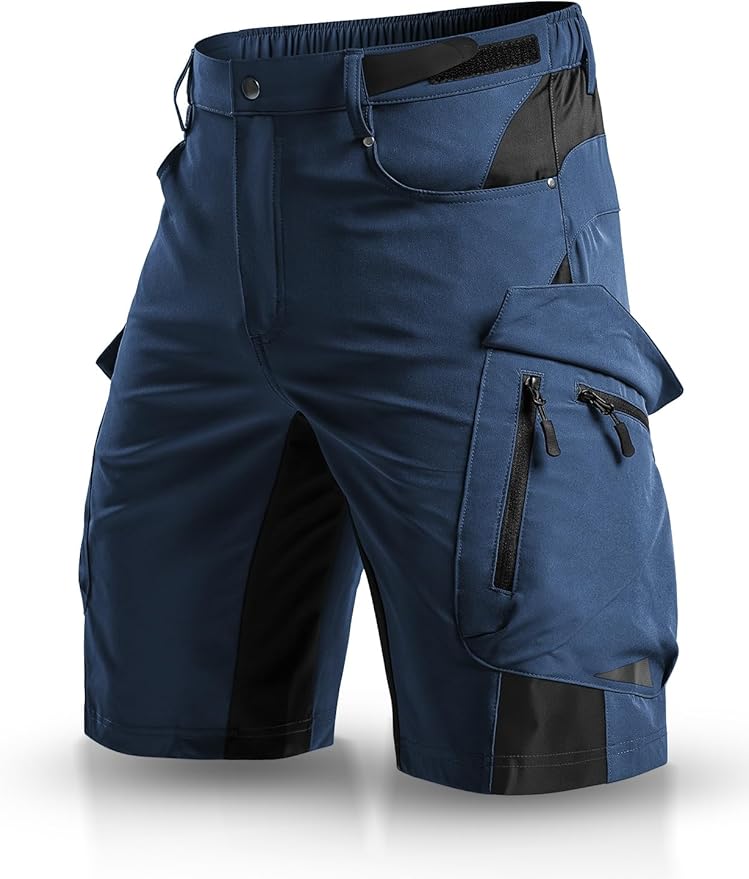 XKTTAC Men's Outdoor Quick Dry Lightweight Stretchy Shorts for Hiking, Tactical, Camping, Travel with 6 Pockets