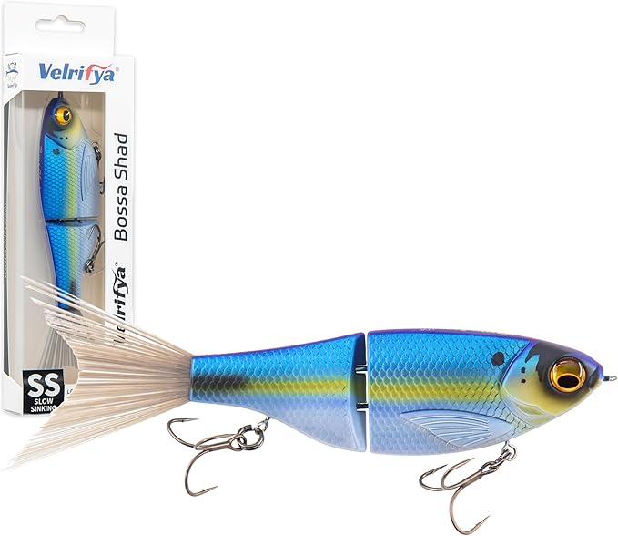 Bossa Shad Multi-Jointed Swimbait – Realistic Shad Profile with Natural Swimming Action for Bass Fishing