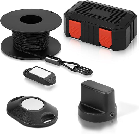 Wire Fishing Tools, Fish Tape Wire Puller Kit, Magnetic Cable Puller,Pulls Electrical Wire Behind Walls, Suitable For Indoor, Garden, Renovation, And Electrician Scenarios (Black)