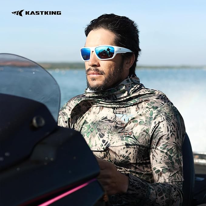 KastKing Merced Floating Polarized Sports Sunglasses, With PuriVex Protective Lens Coating, Lightweight TPX Frame, Men Women