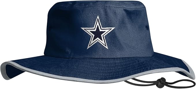 NFL Solid Team Color Logo Sport Outdoor Sun Bucket Boonie Hat