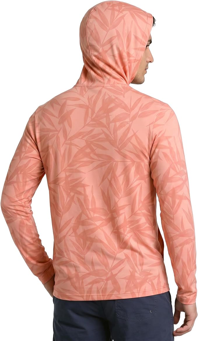 Reel Life UV Long Sleeve Hoodie – Jax Beach Mens Long Sleeve Sun Protection Shirts with Hood