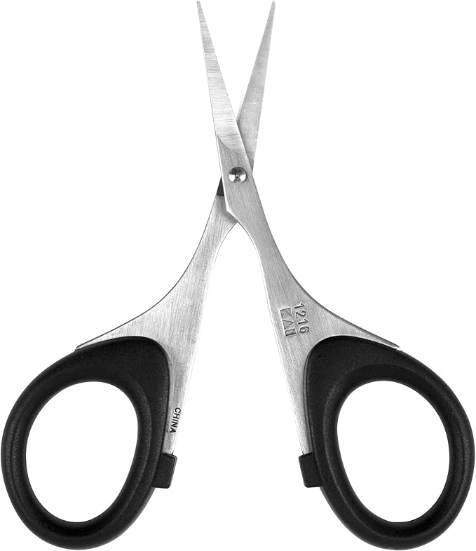 Kershaw Skeeter 3 Precision Fine Tip Scissors, Black, Stainless Steel Blades, Multi-Purpose Scissors for Fly Tying and Trimming, for Cutting Deer Hair, Wire and Tinsel