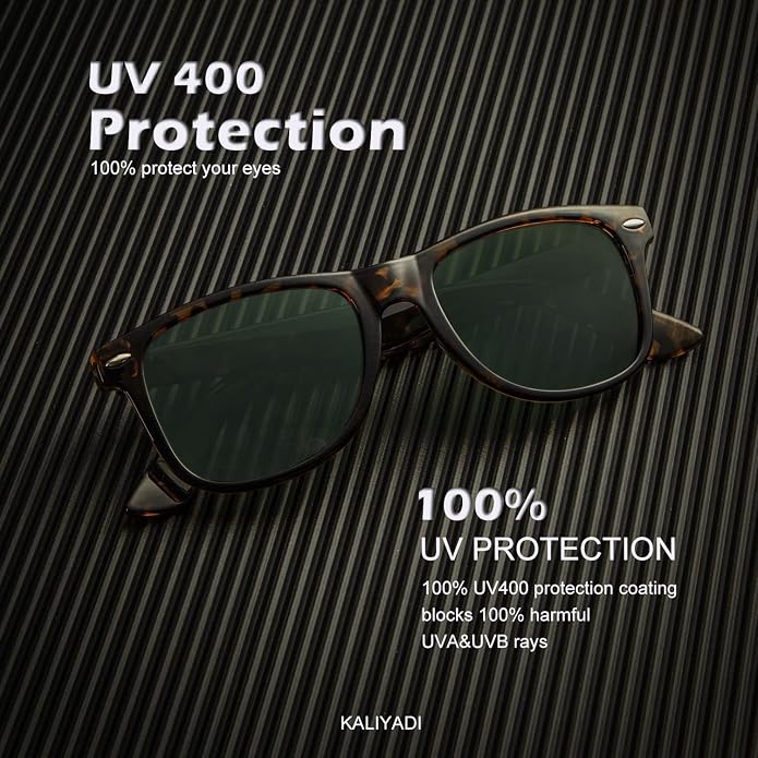KALIYADI Polarized Sunglasses for Men and Women Matte Finish Sun glasses Color Mirror Lens UV Blocking (3 Pack)