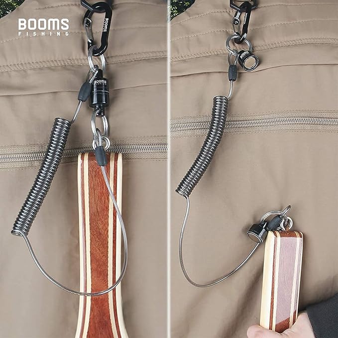 Booms Fishing FF3 7 PCS Fly Fishing Tools Kit, Fishing Knot Tool and Line Clipper Retractor, Magnetic Net Release with Lanyard, Fly Fishing Tippet Spool Holder, Hook Remover Forceps
