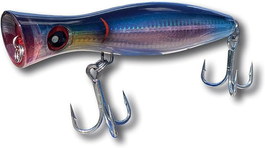 Saltwater Popper Lure Topwater Popper Lure Saltwater, Fishing Accessories for Saltwater Surface Casting and Freshwater Surface Fishing, Large Predator Fish