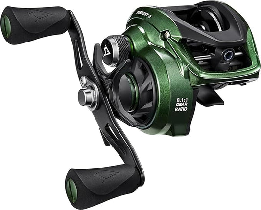 Piscifun Torrent II Baitcasting Fishing Reel, 20LB Carbon Fiber Drag Baitcasters, 6.6:1/8.1:1 Gear Ratio & Magnet Braking System Low Profile Casting Reel, Left/Right Handed