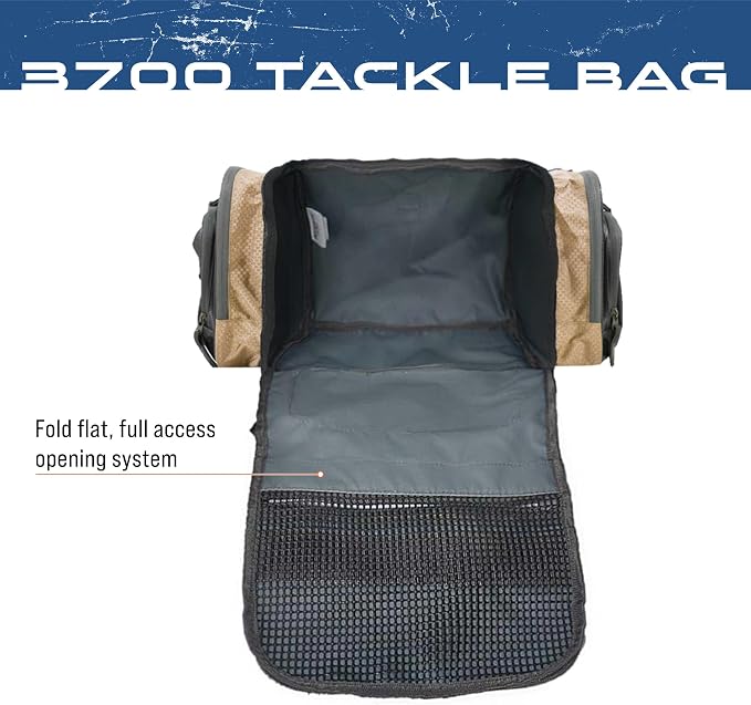 FROGG TOGGS Heavy Duty Fishing Tackle Duffle Bag, Solid Brown Elements, 3700