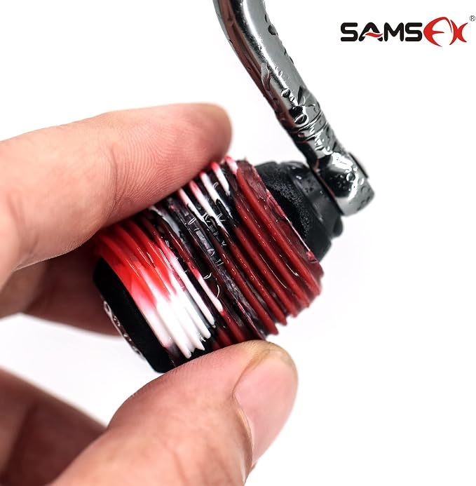 SAMSFX Rubber Fishing Reel Handle Grip Sleeve Non-Slip Baitcaster Knob Covers for Casting or Spinning Reel