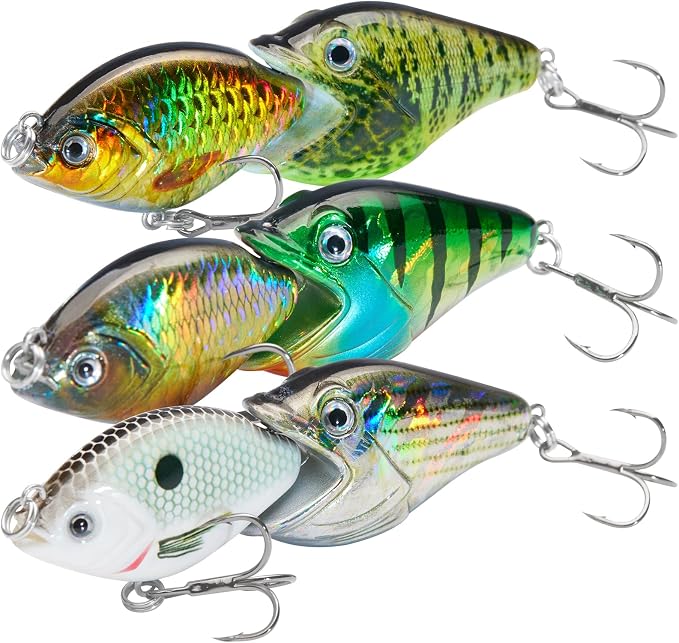 BASSROCK Fish Group Single Jointed Swimbait Bass Fishing Lure Hard Bait 3.5” 11/16oz